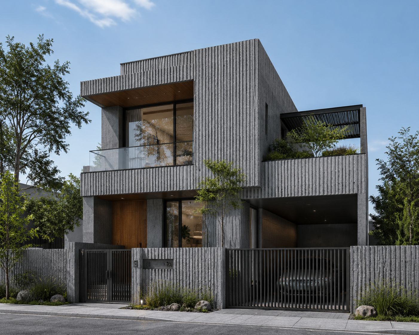 Fair-Faced Minimalist UHPC Facade